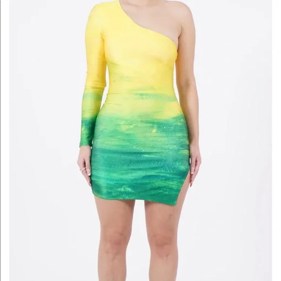 Farai London Dresses | Farai London Lani Citrus Green Dress | Color: Green/Yellow | Size: M | Taylorclark489's Closet